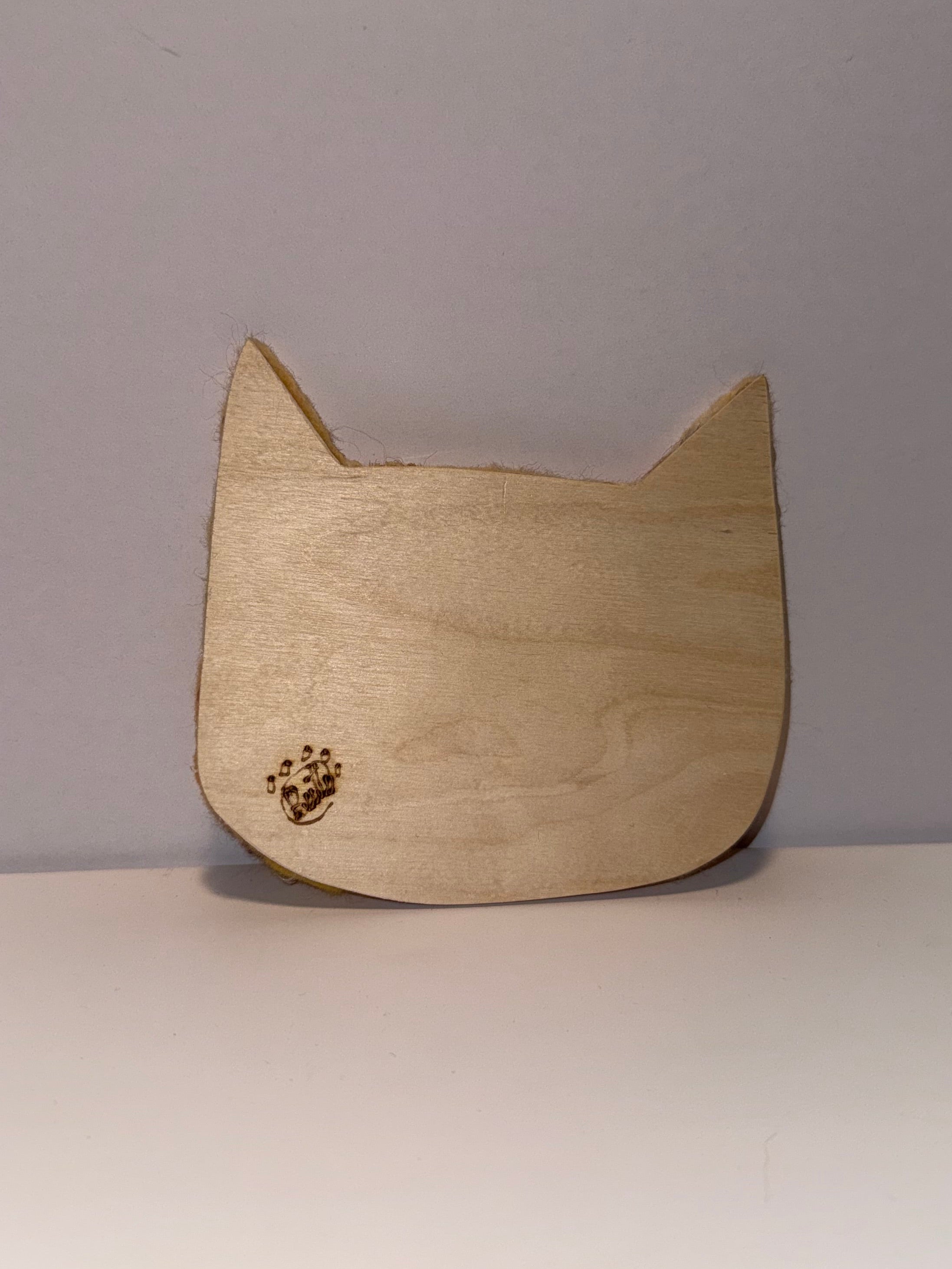 Needle-Felted Cat Coaster