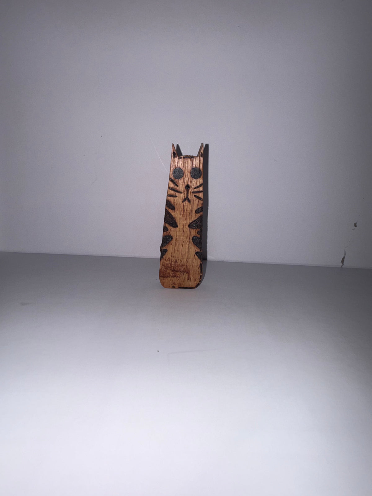 Tall Wooden Tiger Cat