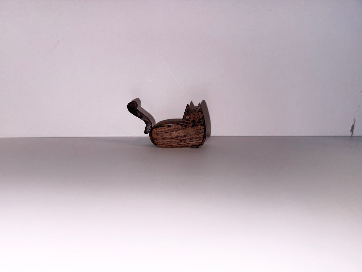 Small Wooden Cat