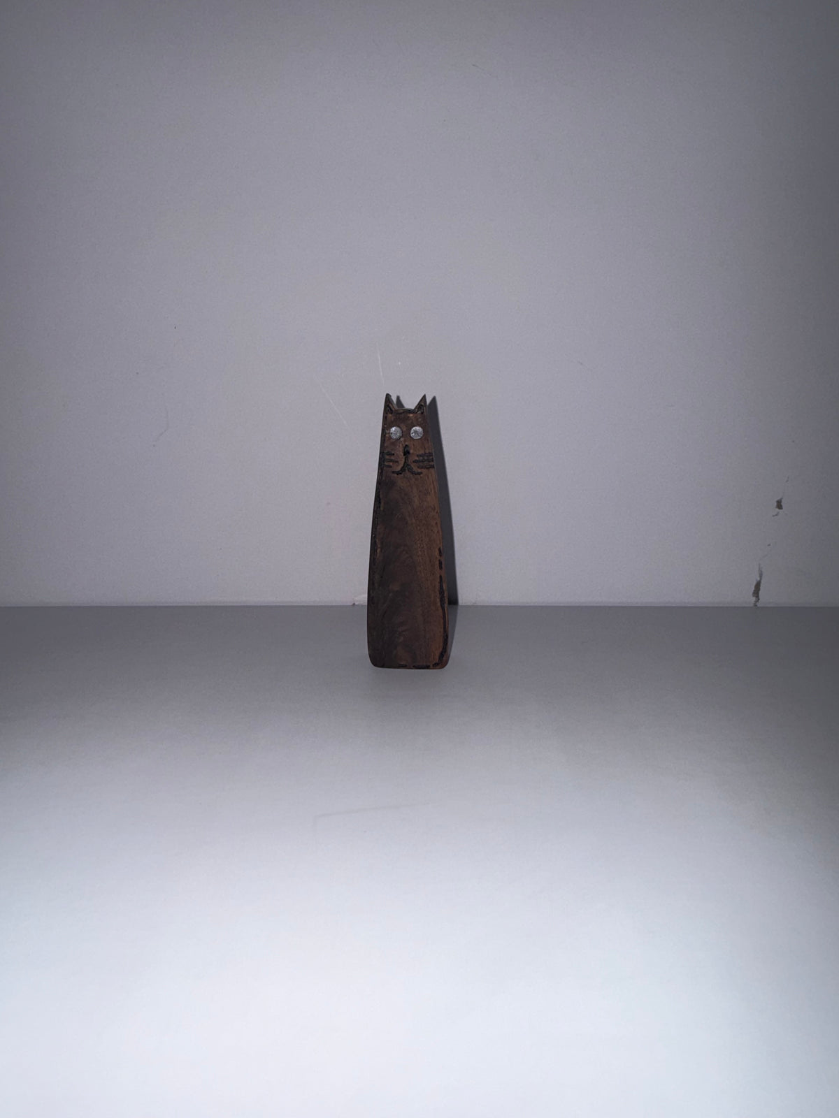 Tall Wooden Cat