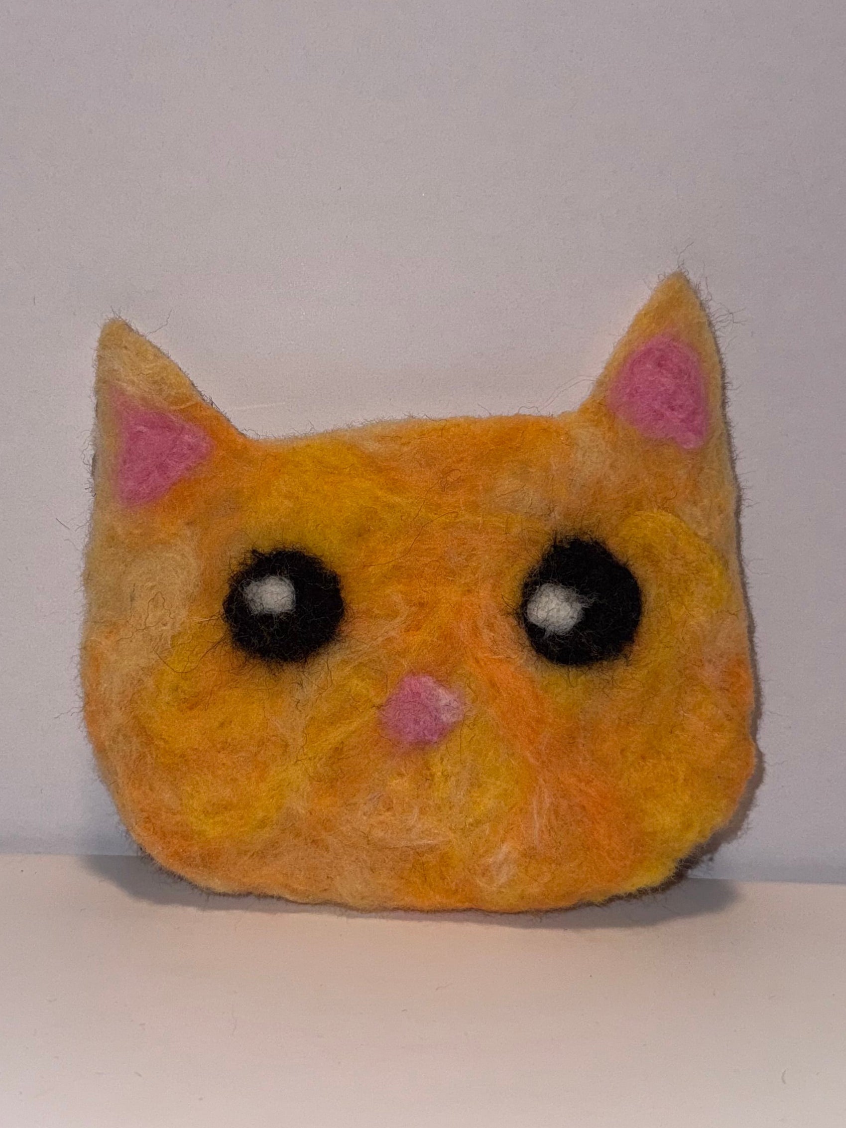 Needle-Felted Cat Coaster