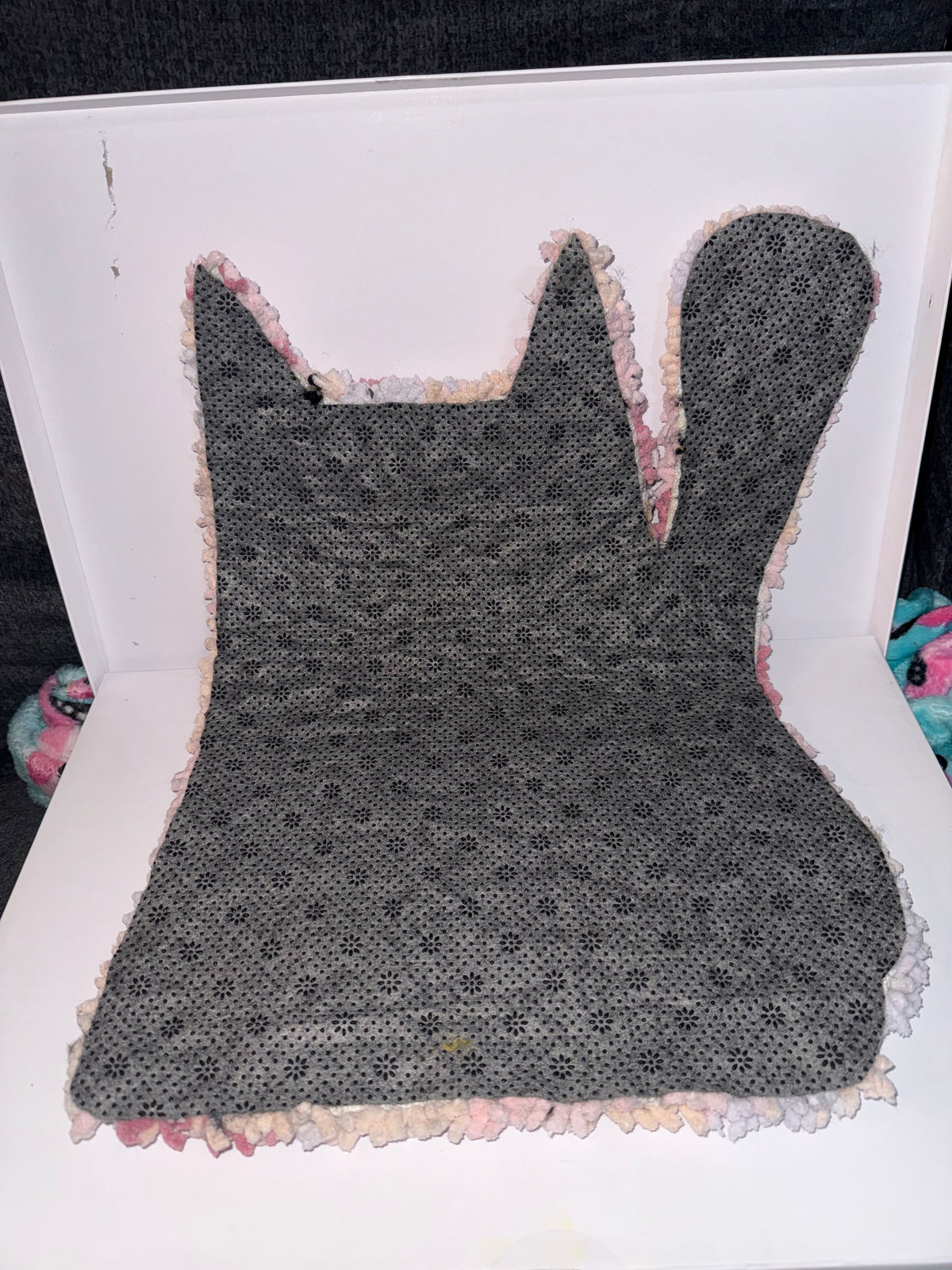 Pastel Pink Rainbow Cat Rug