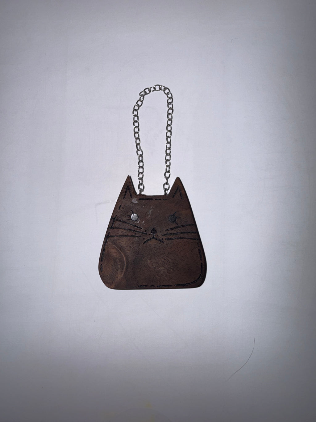 Hanging Dark Walnut Cat