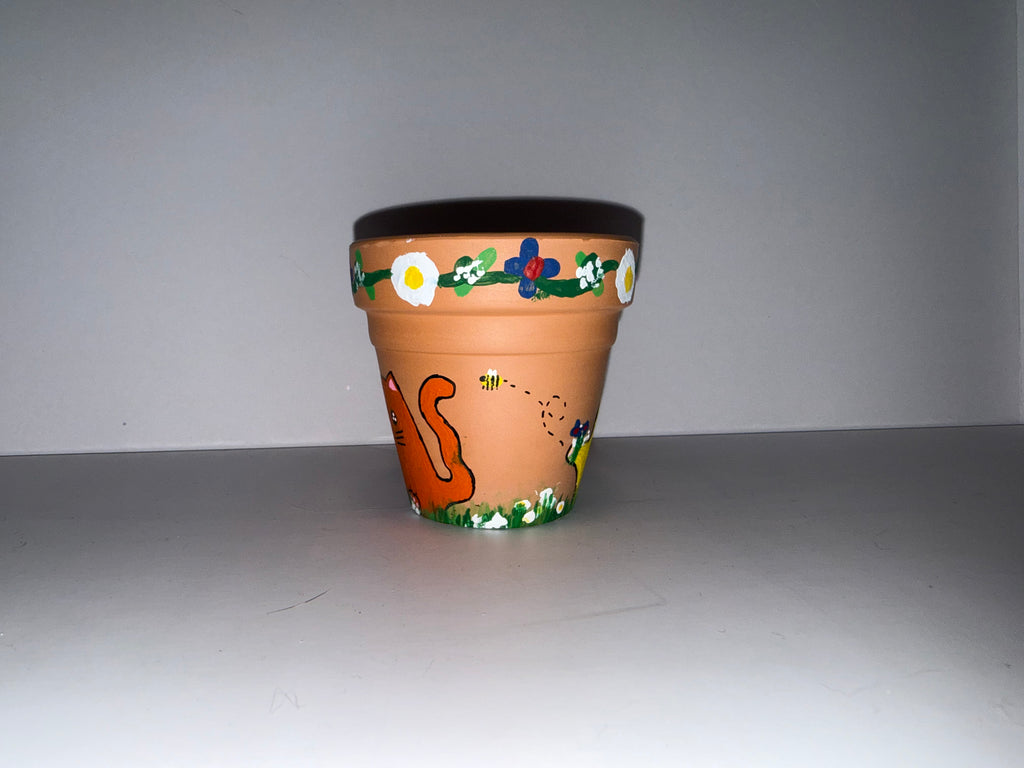Flower cat Mini-Pot